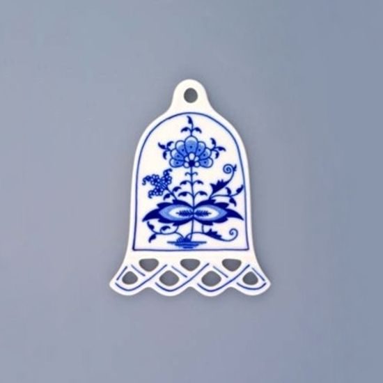 Vánoční ozdoba - zvonek 10 cm, Cibulák, originální z Dubí