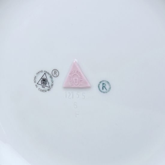 Pouzdro na urnu 27 x 19,5 cm, Černý fond + zlato, Porcelán Duchcov