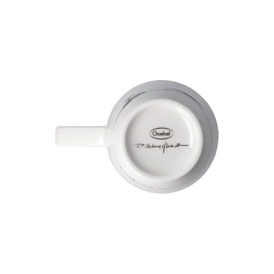 Cup with strainer and lid Just Relax 450ml, Fine Bone China and metal, P. Schnellhardt, Goebel