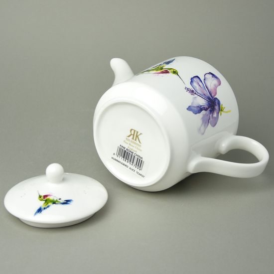 Kolibřík: Konvice čajová 1,1 l Alice, anglický kostní porcelán, Roy Kirkham