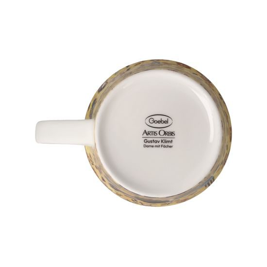 Mug 400 ml Lady with Fan, porcelain, G. Klimt, Goebel