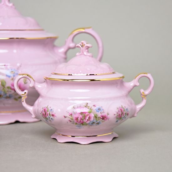 Tea set for 6 pers. Sonata, Leander decor 13, rose china