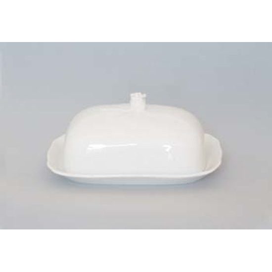 Butter dish 0,250 kg, White, Cesky porcelan a.s.