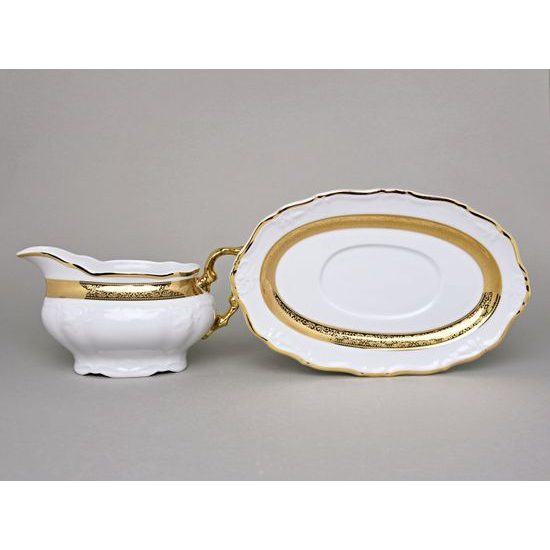 Sauce boat, Marie Louise 88003, Thun 1794, Carlsbad Porcelain