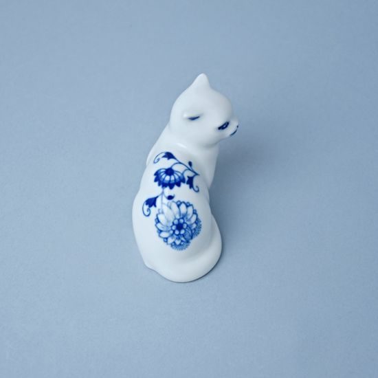 Kočka sedící 6,6 cm, Cibulák, originální z Dubí
