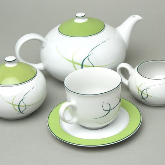 Tea set for 6 persons, Thun 1794 Carlsbad porcelain
