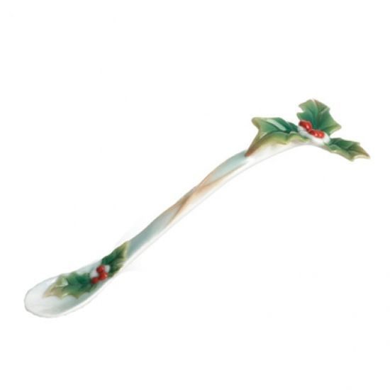 Winter wonderland chickadee spoon 14 cm, FRANZ porcelain