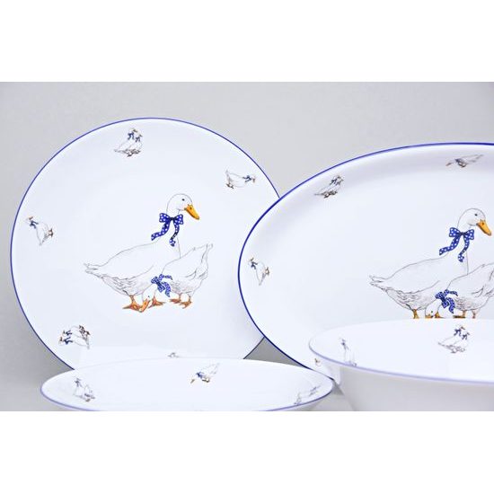 Coups Goose, Dining set 14 pcs., Thun 1794 Carlsbad porcelain