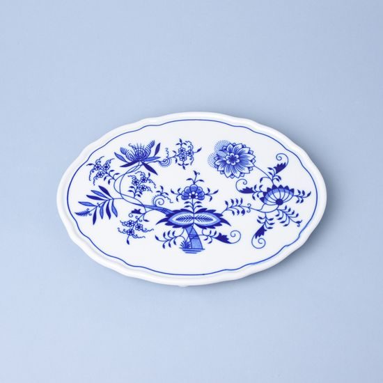 Board oval footed 24,5 cm, Original Blue Onion Pattern