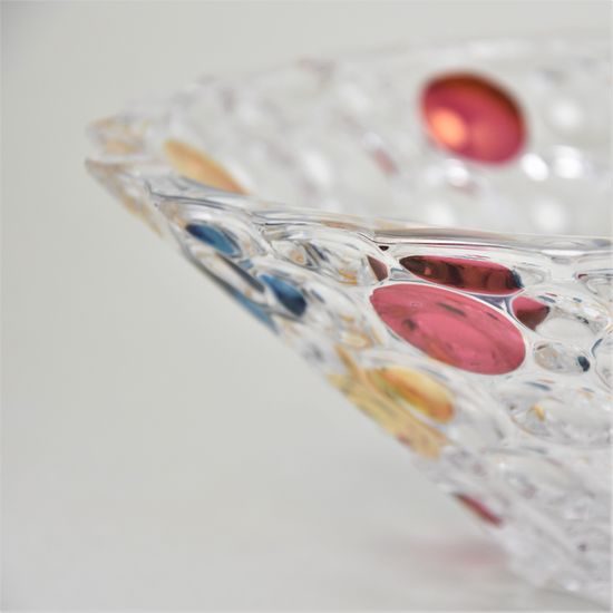 Bowl Lisboa 30 cm, colour dost - crystal glass, Jihlavské sklárny Bohemia 1845