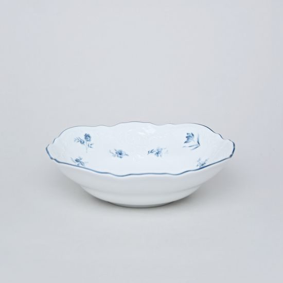 Bowl 19 cm, Thun 1794 Carlsbad porcelain, BERNADOTTE blue flower