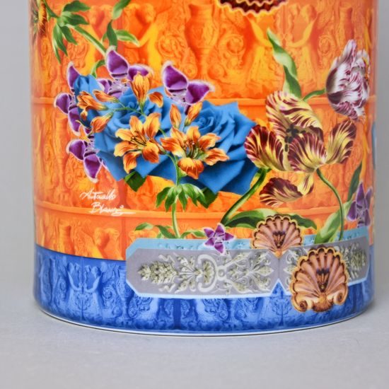 Vase Red Cylinder Shape 14,5 x 30 cm, Foulard, Lamart: Palais Royal