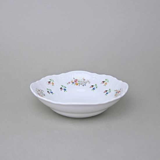 Miska kompotová 16 cm, Thun 1794, karlovarský porcelán, BERNADOTTE kytička se zlatem