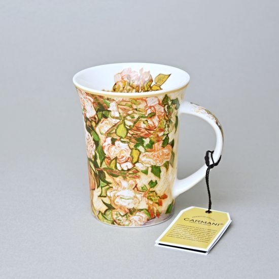 Mug 350 ml, Vincent van Gogh, Roses, porcelain Carmani