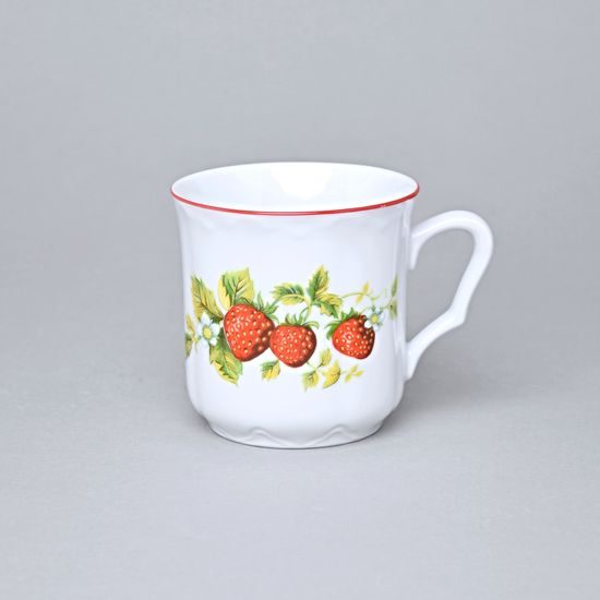 Mug Karel 270 ml, Strawberries, Český porcelán a.s.