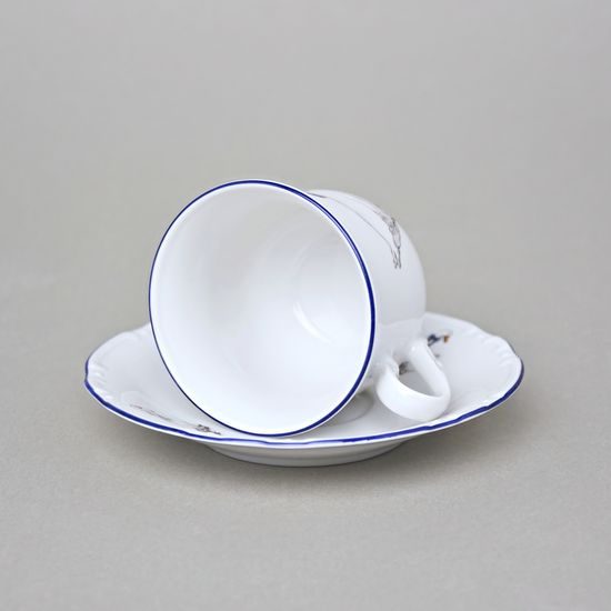 Cup 140 ml + saucer 135 mm, Constance, Geese, Thun 1794, Carlsbad Porcelain