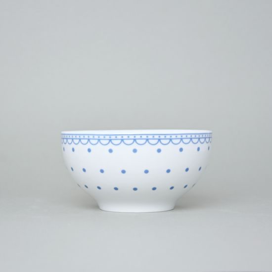 Bowl Vital 14,5 cm 600 ml, Tom 30357a0 blue, Thun 1794 Carlsbad porcelain