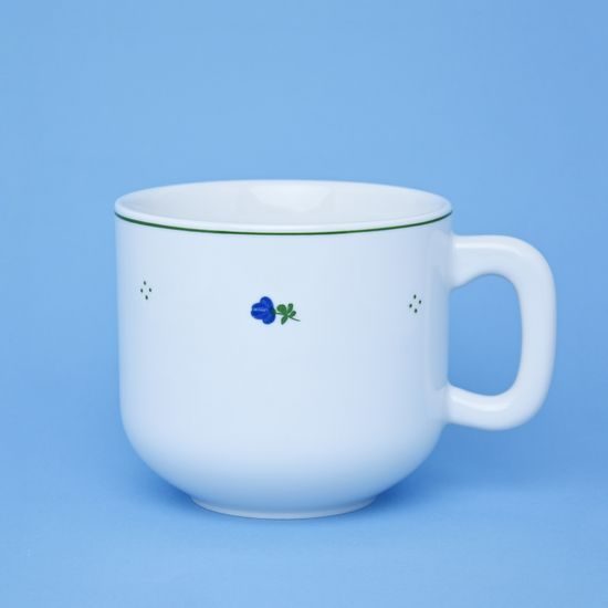Hrnek 400 ml, Benedikt modré kvití + zelená, G. Benedikt 1882