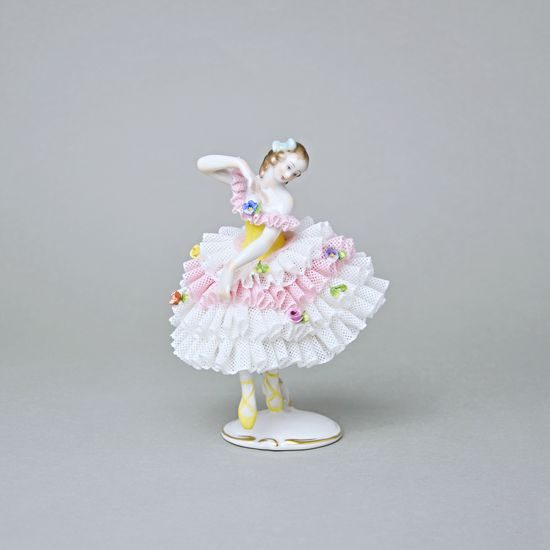 Dancer with lace 11 x 10 x 15 cm, Kurt Lautensack, Aelteste Volkstedter