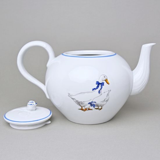 Tea pot with Strainer 2 l, Geese, Český porcelán a.s.
