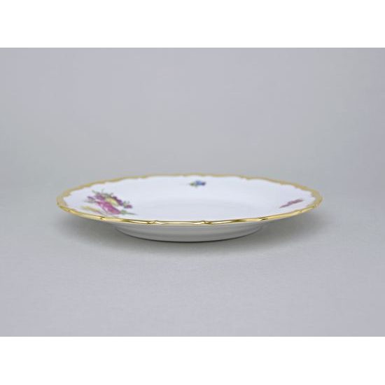 Plate dessert 19 cm, Aristocrat, Queens Crown, Original Bohemia porcelain