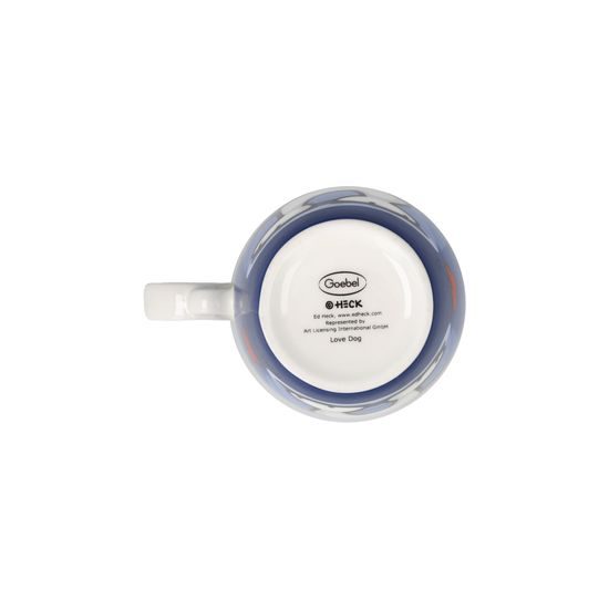 Tea Cup with Lid and Strainer Rock On 450 ml, Fine Bone China, Ed Heck, Goebel