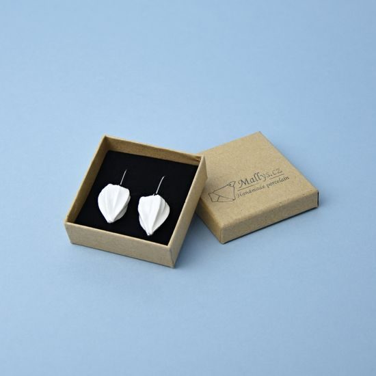 Earings: Goldenberries (Ground Cherries), Porcelain Jewels Studio Mallys