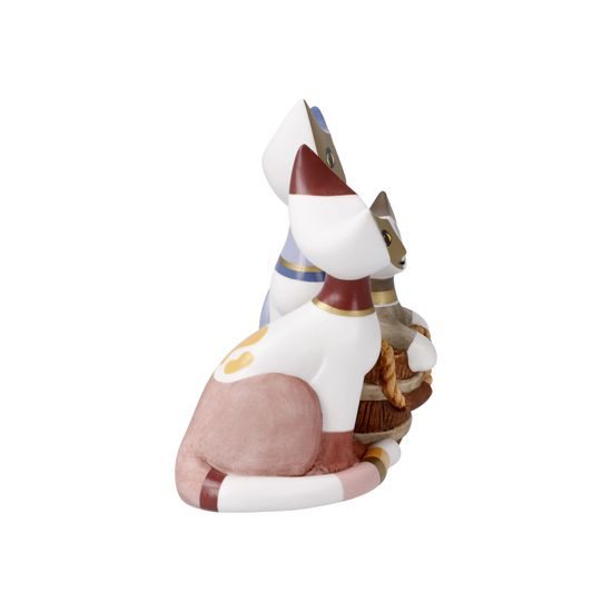 Figurine R. Wachtmeister - Cats Il giorno del bagno, 13,5 / 7 / 10 cm, Porcelain, Cats Goebel