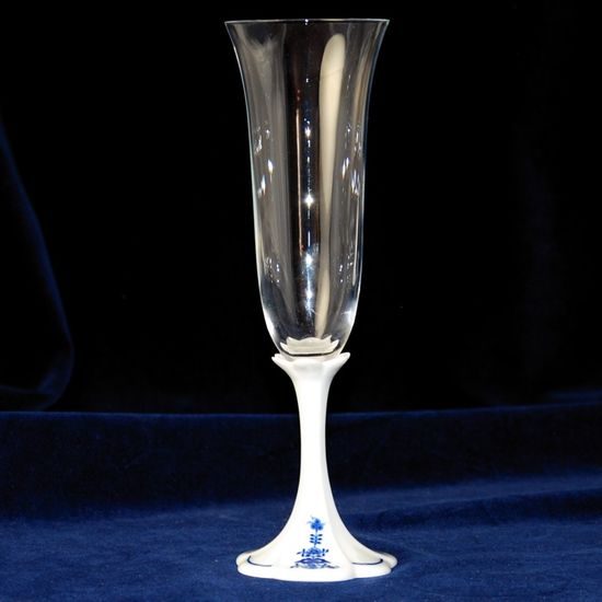 Champagne glass 22.8 cm, Original Blue Onion Pattern