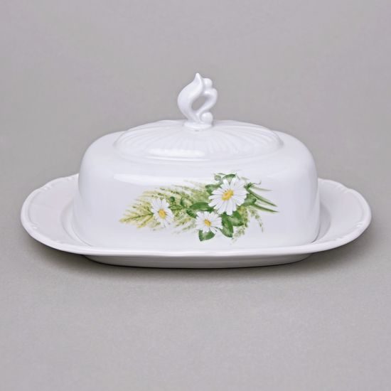 Butter dish for 250 g butter, Thun 1794, karlovarský porcelán, CONSTANCE 80262 Daisy