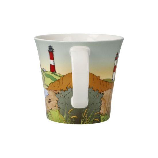 Hrnek 0,35 l Sylt 13 / 10,5 / 9,5 cm, jemný kostní porcelán, Severský domov, Goebel