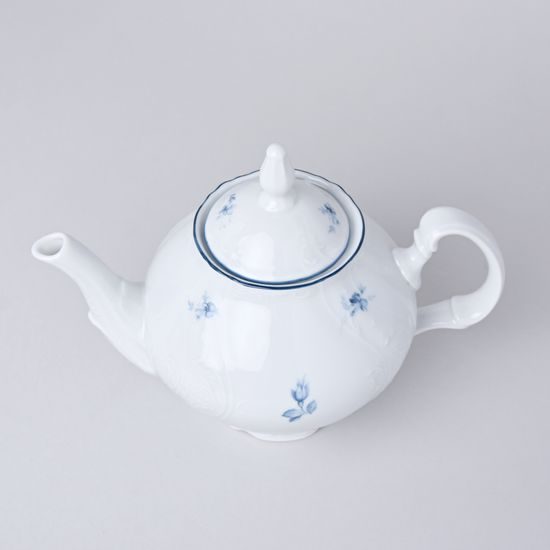 Lid for 1,2 teapot, Thun 1794, karlovarský porcelán, BERNADOTTE blue flower