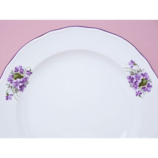 Plate dining 24 cm, violet, Český porcelán a.s.