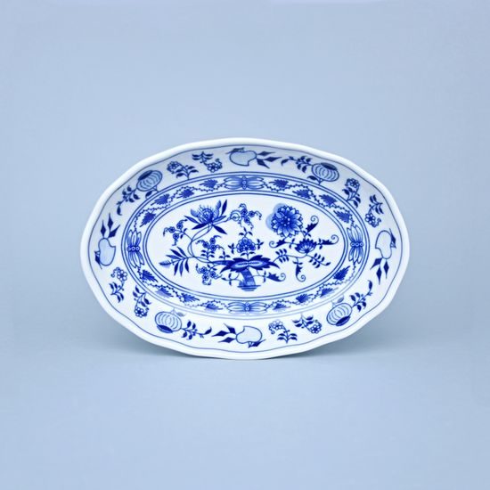 Oval salad dish 23 cm, Original Blue Onion Pattern