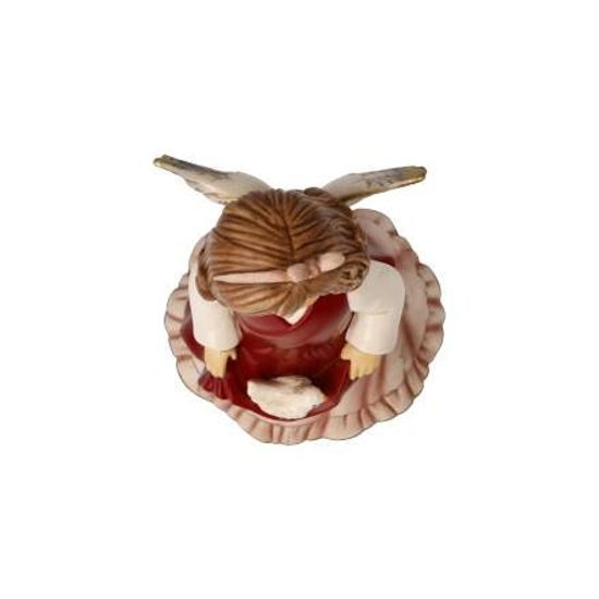 Anděl míru v červené, 8,5 / 7,5 / 14,5 cm, kamenina, Goebel