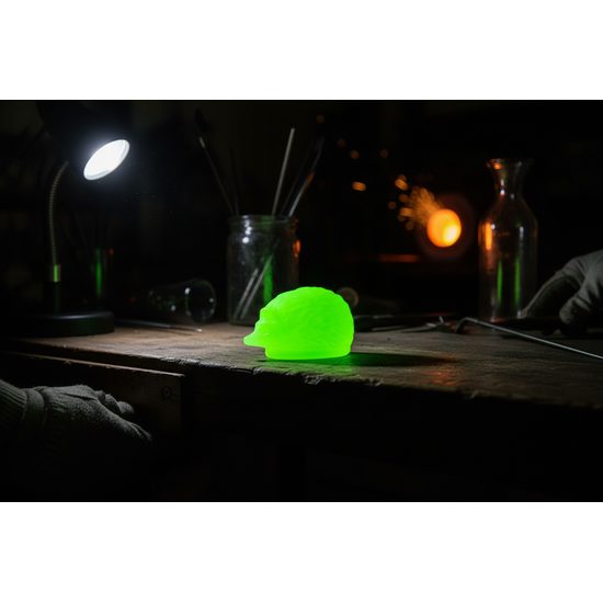 Ježek (uranové sklo), Sklárna Janov