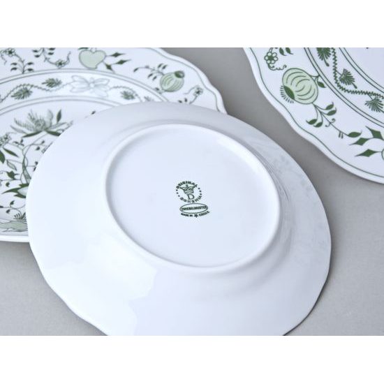 Plate set for 4 pers., 24-21-17 cm, Original Green Onion pattern