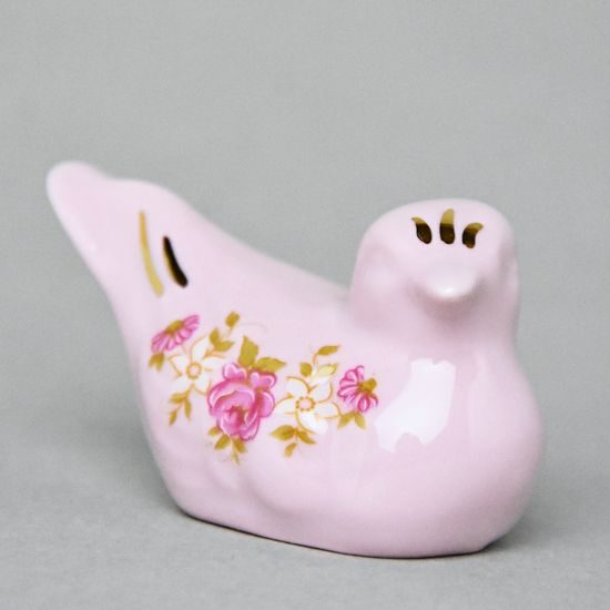 Small bird figurine, Leander, decor 158, rose china