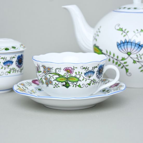 Tea set for 6 pers., COLOURED ONION PATTERN