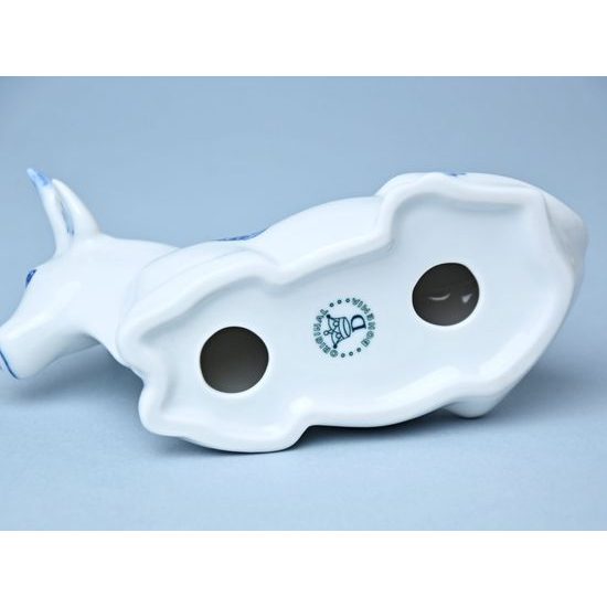 Kravička ležící 16 cm, Cibulák, originální z Dubí