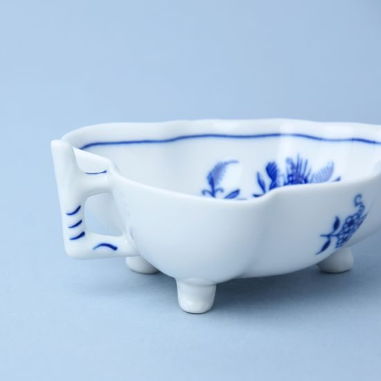 Cukřenka list na nožkách 10,8 cm, Cibulák, originální z Dubí