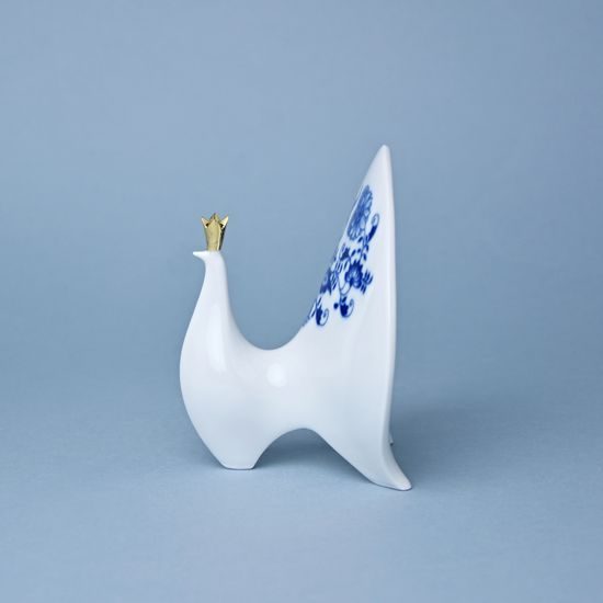 Peacock 13 cm, Annual edition - 160 years of Český porcelán, Original Blue Onion Pattern