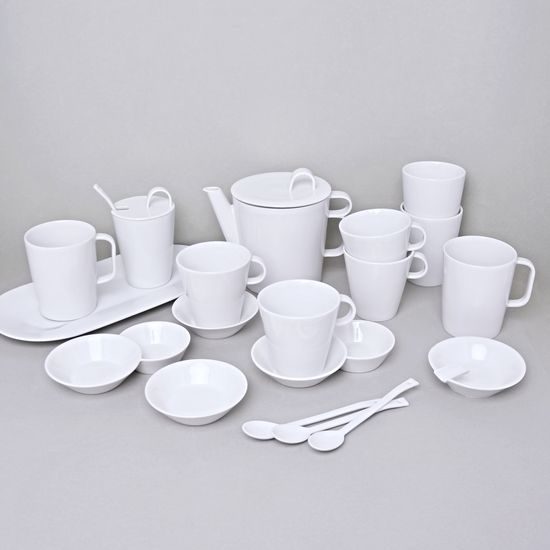 Bohemia White,Tea set, Pelcl design, Cesky porcelan a.s.