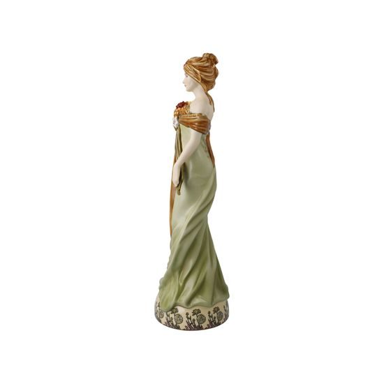 Figurka Jaro 1900, 10 / 9,5 / 32,5 cm, porcelán, A. Mucha, Goebel