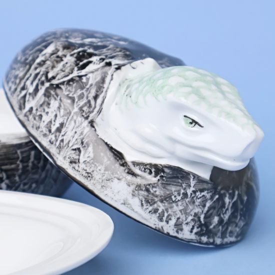 Originální dětská jídelní souprava DINO SET - ZDOBENÝ (náhodný výběr dekoru), porcelán Goldfinger