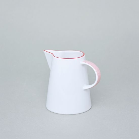 Mlékovka 240 ml, Thun 1794, karlovarský porcelán, TOM červená linka