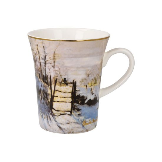 Hrnek 400 ml Straka, 13 / 10 / 11 cm, C. Monet, jemný kostní porcelán, Goebel