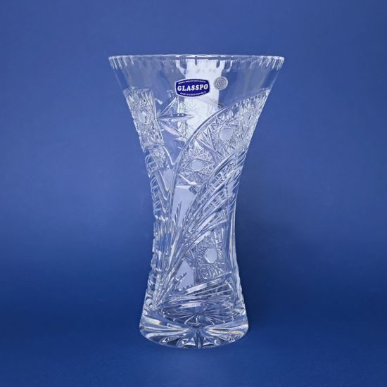 Crystal Hand Cut Vase, Comet, 255 mm, Crystal BOHEMIA
