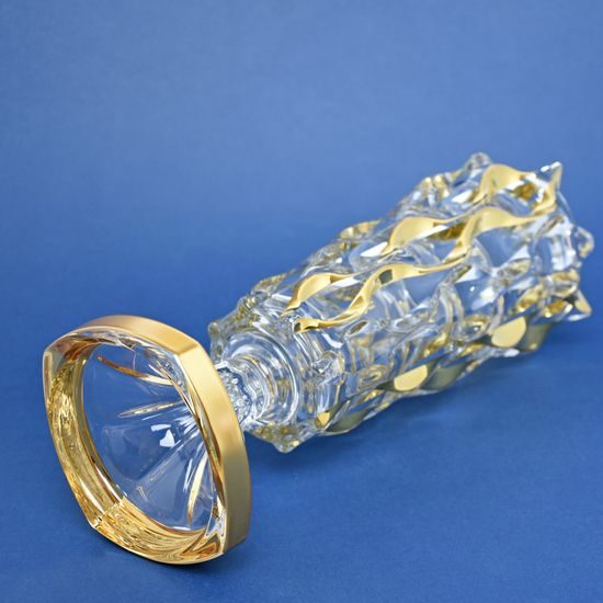 Vase footed Rhapsody 40,5 cm, gold decor, RoyalCrystal