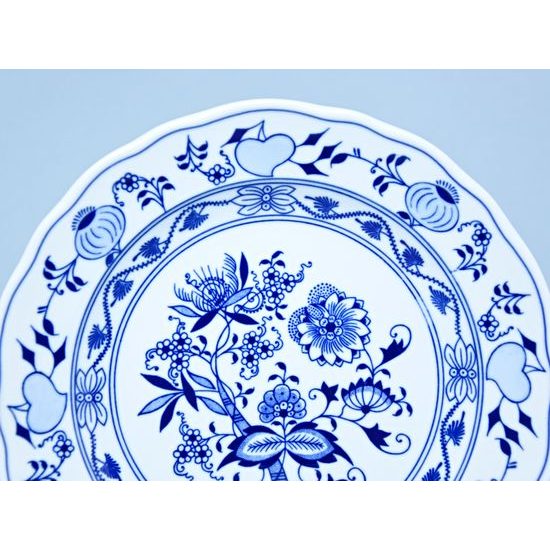 Závěsný talíř mělký praporový 24 cm, Cibulák, originální z Dubí